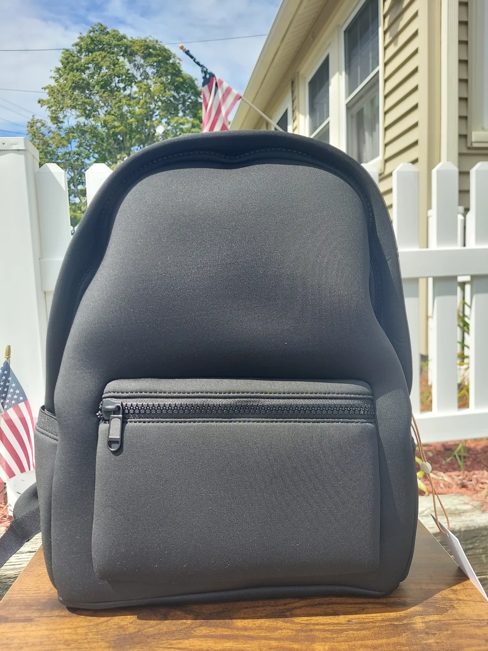 Quince All Day Neoprene Water Resistant Black Backpack NWT Unisex Vacation Y2K